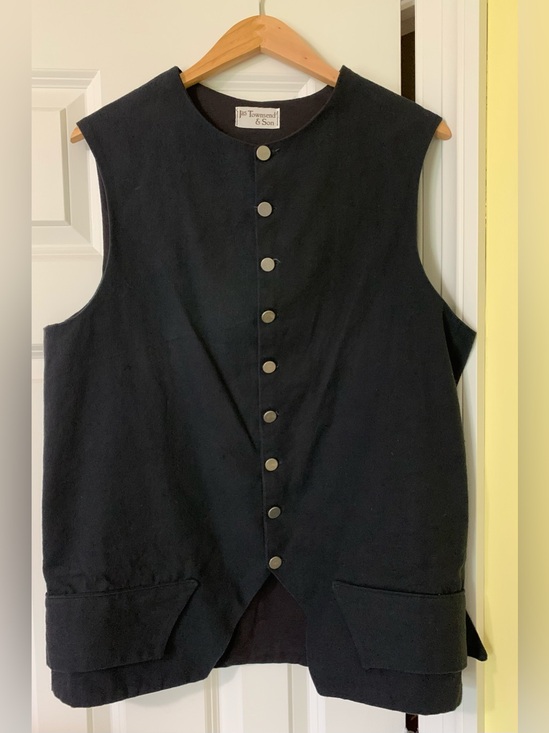 jas Townsend & Son Other - jas.Townsend&Son Cotton Canvas WaistCoat Vest Navy Pewter Buttons HistoricRepro